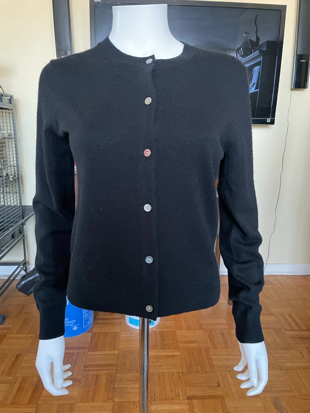 Theory  Cashmere Cardigan Black Size S - photo 2