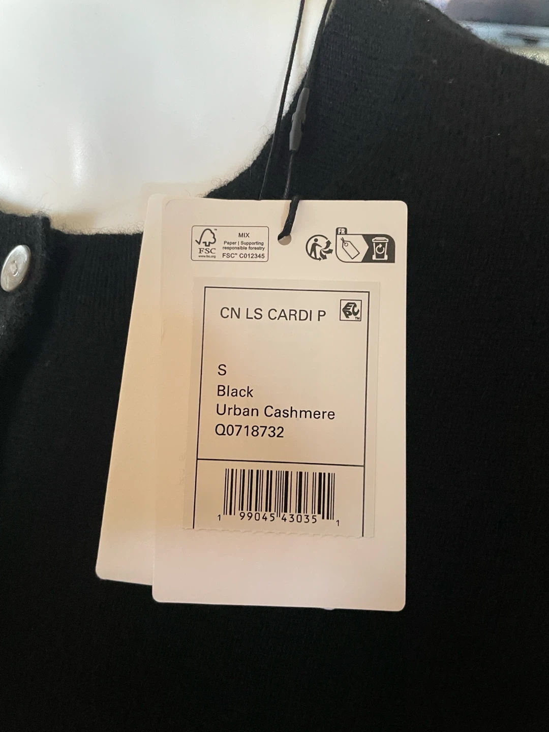 Theory  Cashmere Cardigan Black Size S - photo 4