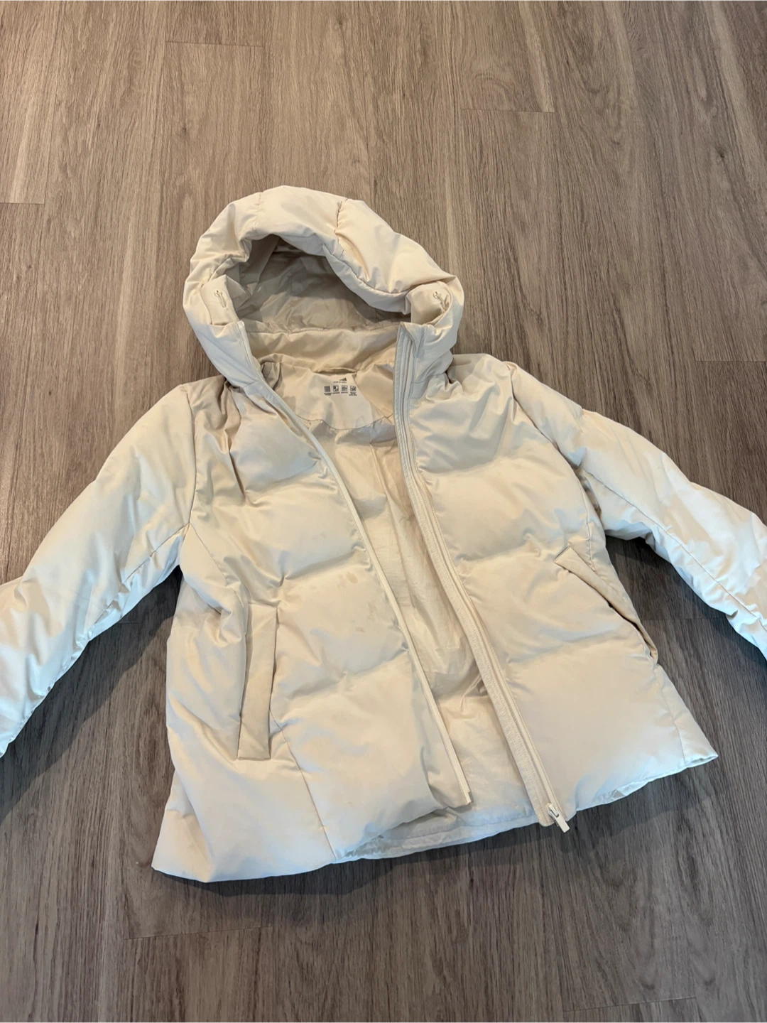 Uniqlo Women's Seamless Down Parka Off White S