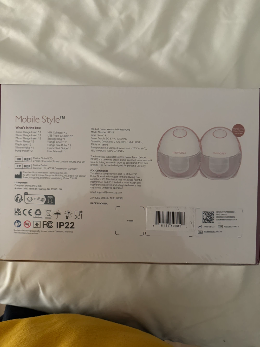 Momcozy Mobile Style Hands-Free Breast Pump BP311 - photo 2