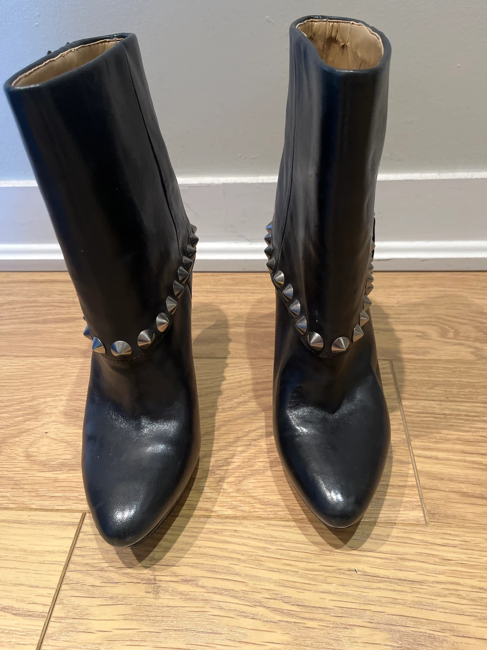 Nine West Black Studded Ankle Boots - photo 2