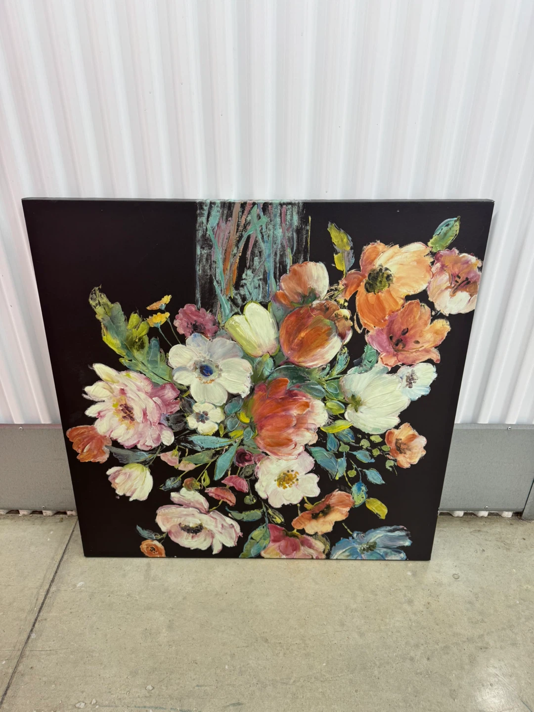 Floral Oil Painting on Canvas