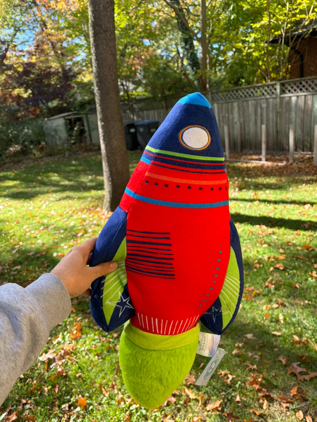 Bedlam Rocket Ship Decorative Pillow