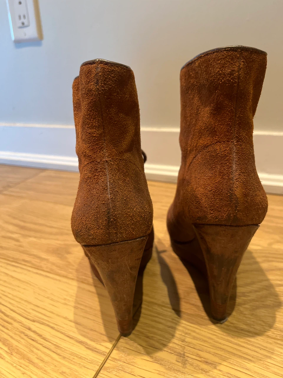 Michael Kors Brown Suede Wedge Boots - photo 2