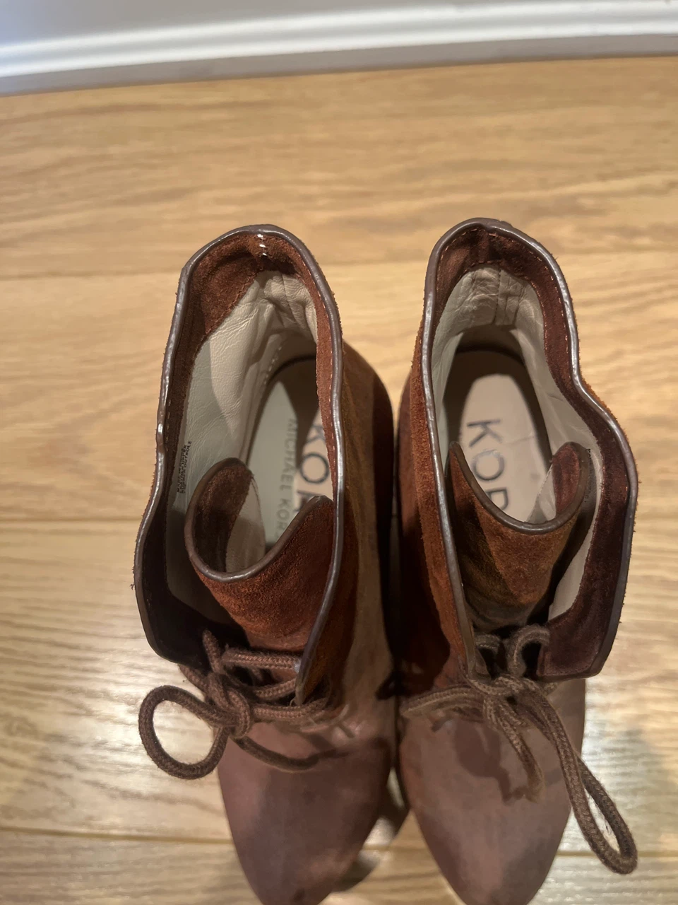 Michael Kors Brown Suede Wedge Boots - photo 3