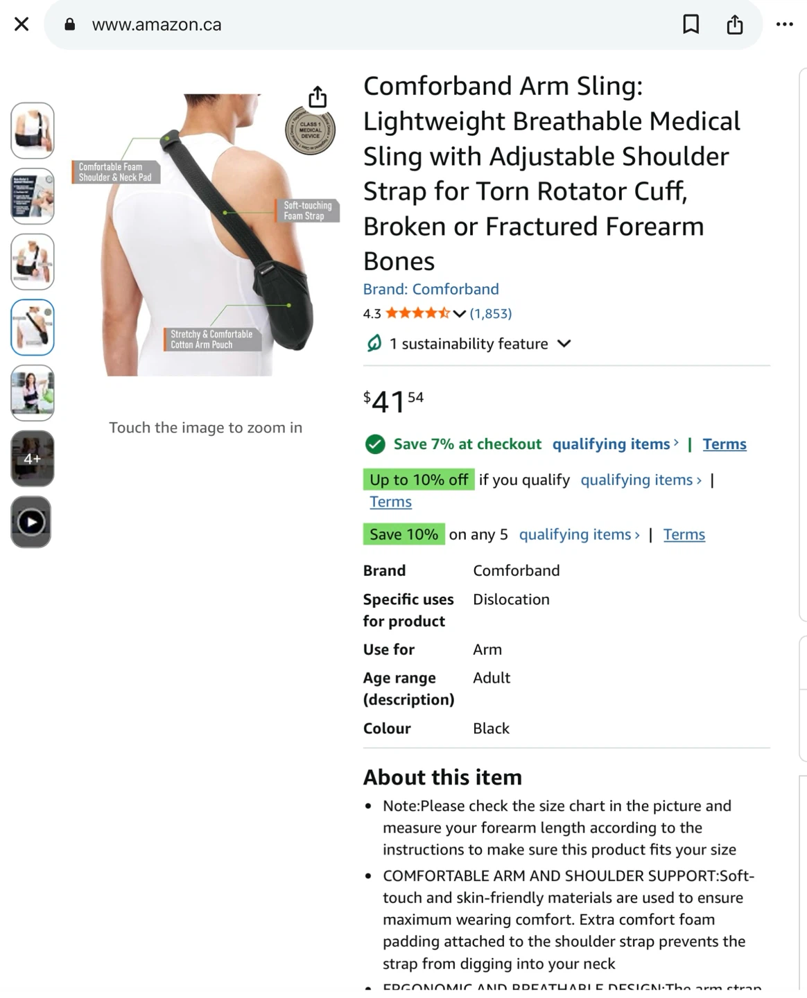 Comforband Medical Arm Sling - Regular - photo 5