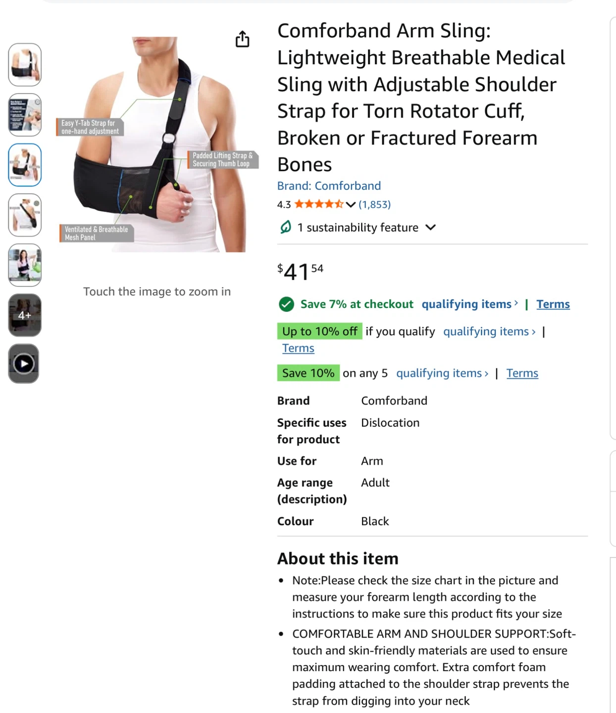 Comforband Medical Arm Sling - Regular - photo 4