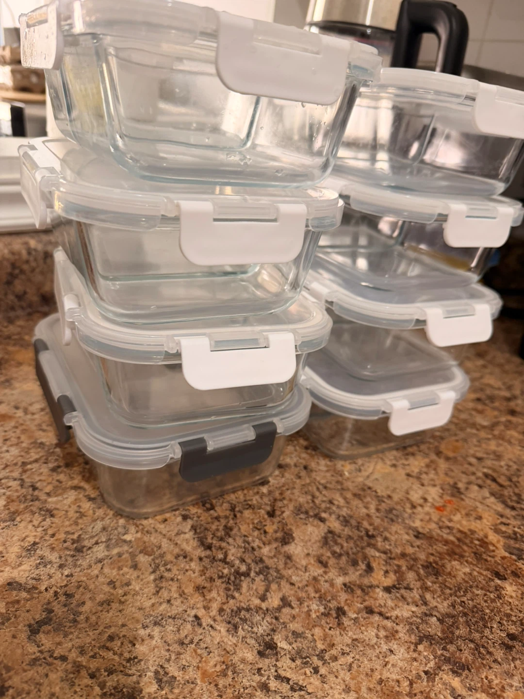 Set of 8 Glass Food Storage Containers - photo 4
