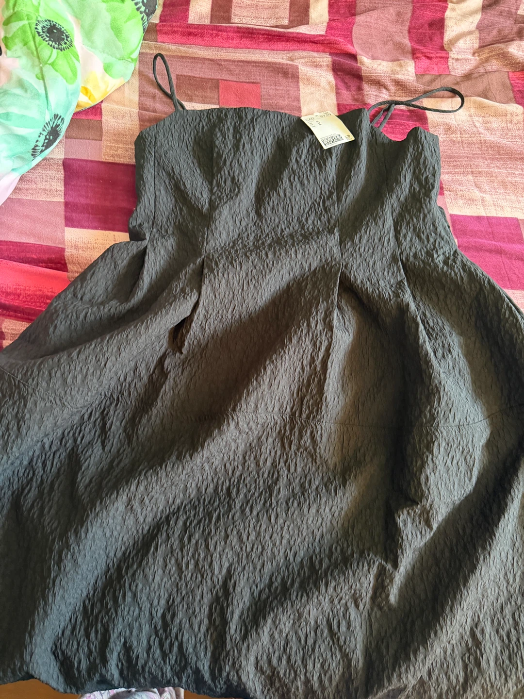 H&M black sleeveless dress- noodles strap