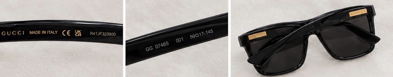 Gucci GG0748S Black Frame Grey Lens Sunglasses - photo 4