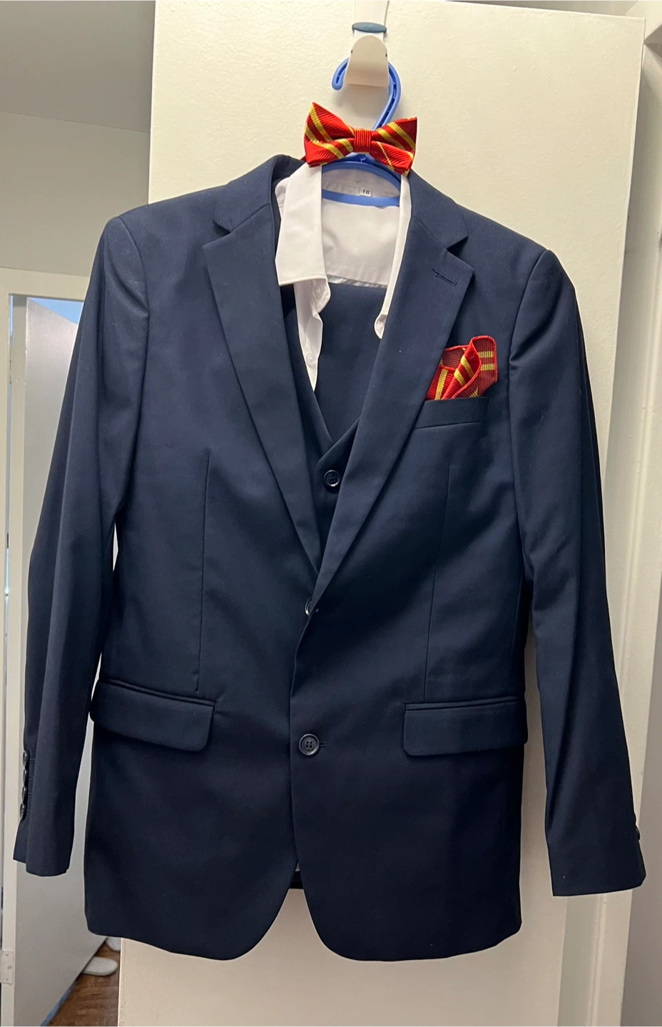 Kids Navy Blue Suit Set Size 16