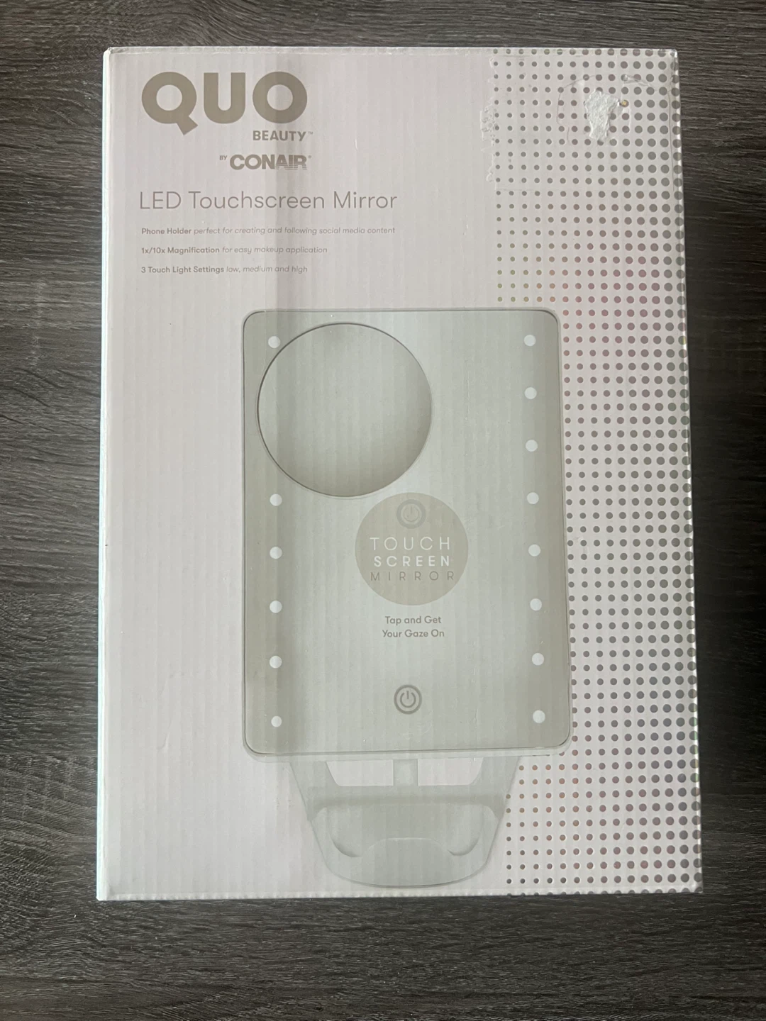 Quo Beauty by Conair LED Touchscreen Mirror