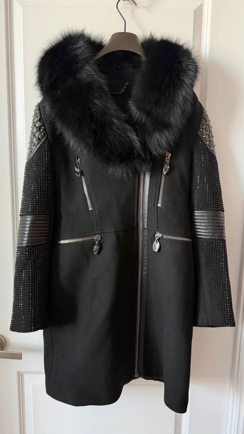 Philipp Plein Black Studded Jacket