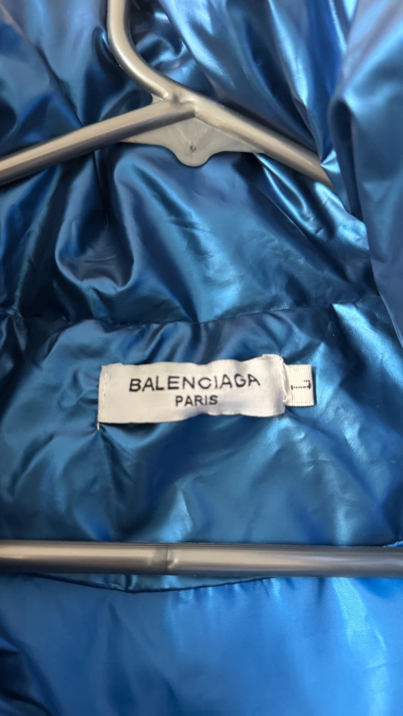 Balenciaga Metallic Blue Puffer Vest - photo 4