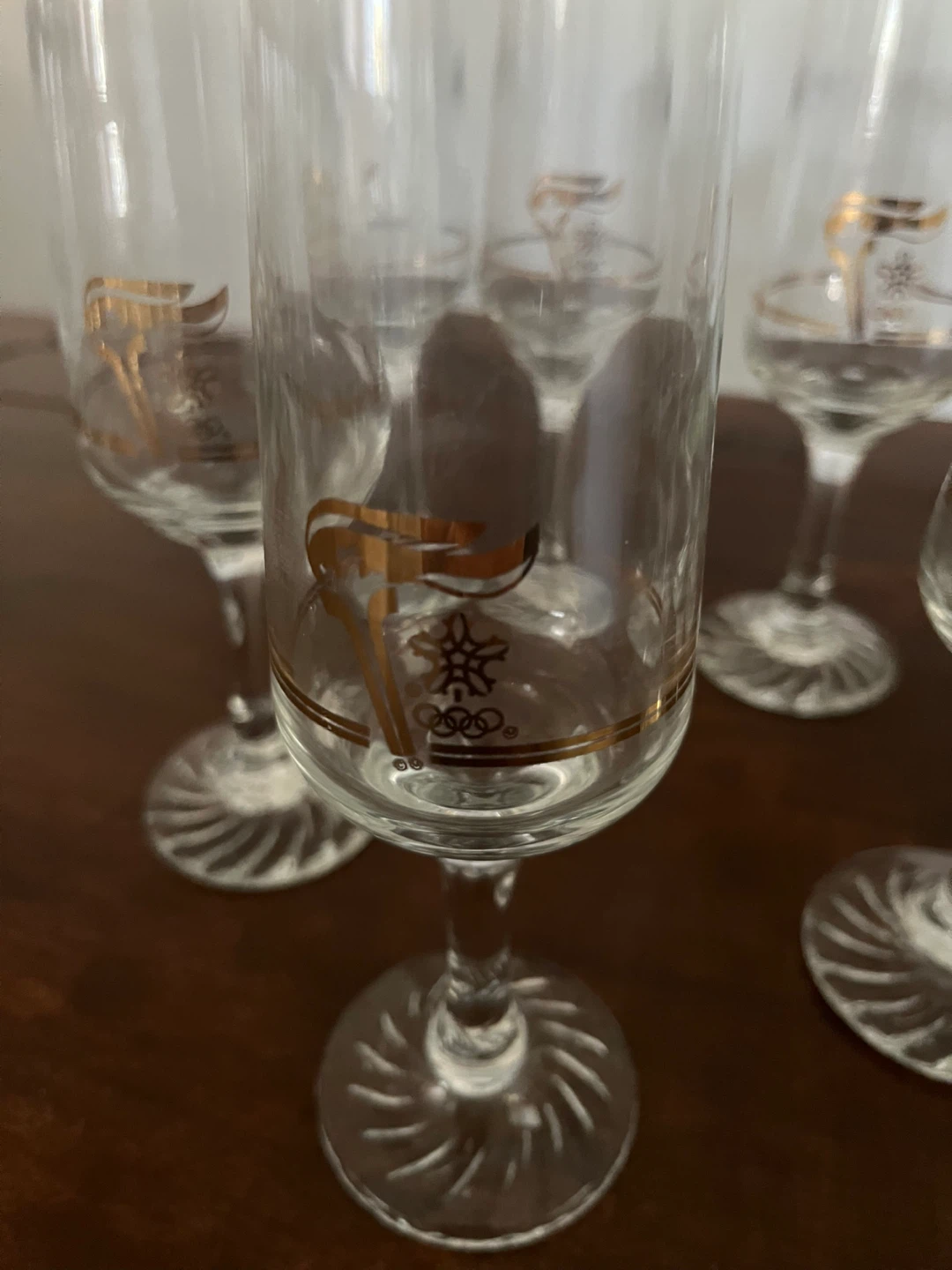8 Olympic Winter Games Champagne Flutes - photo 2
