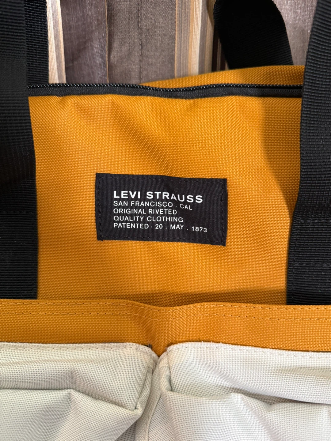 Levi Strauss Mustard Yellow Backpack - photo 3