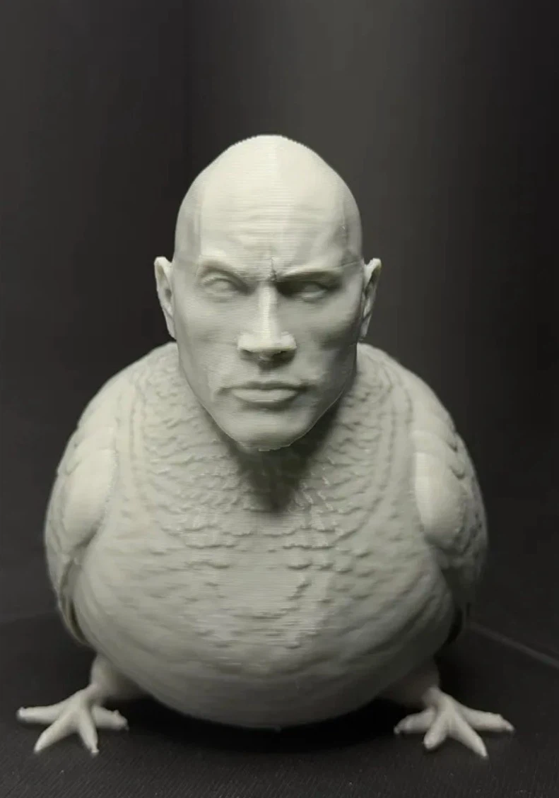 Dwayne The Rock Johnson Chicken Figurine