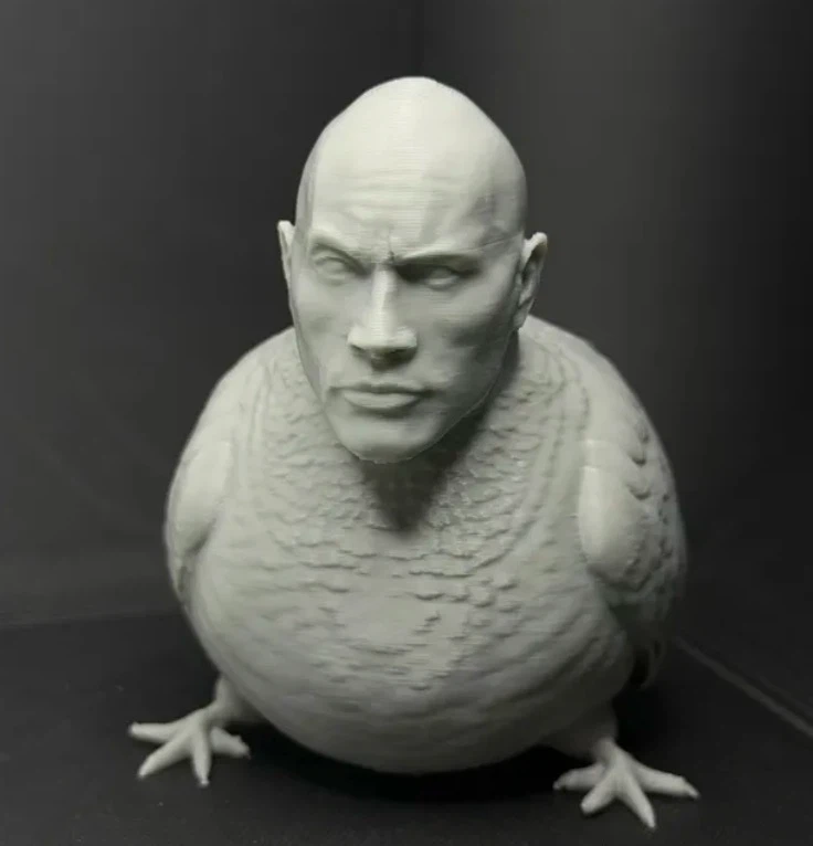 Dwayne The Rock Johnson Chicken Figurine - photo 2