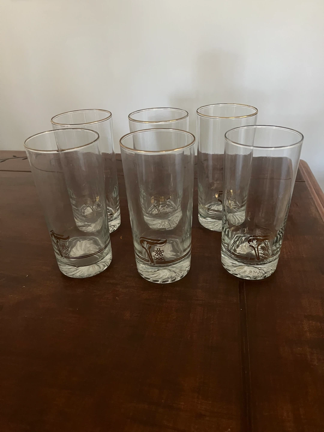 Set of 6 Vintage Olympic Drinking Glasses