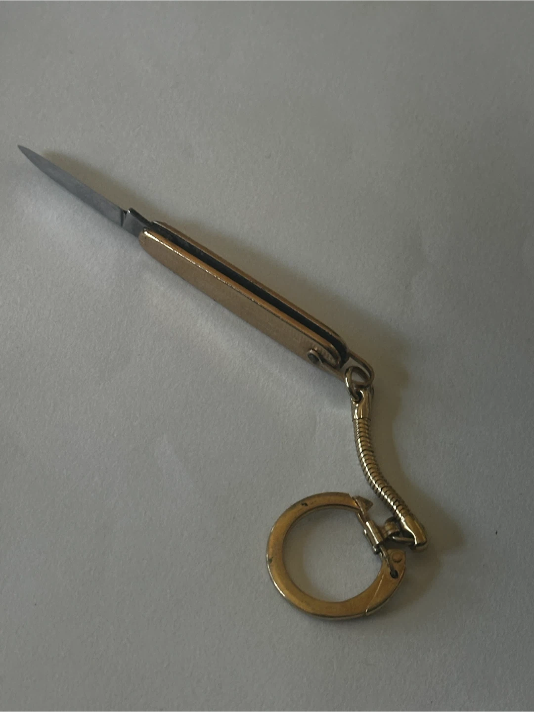 Gold tone Richards of Sheffield keychain penknife - photo 5