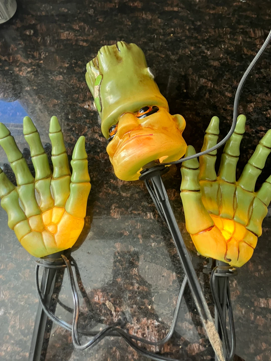 Light Up Frankenstein Halloween Yard Stakes - photo 3