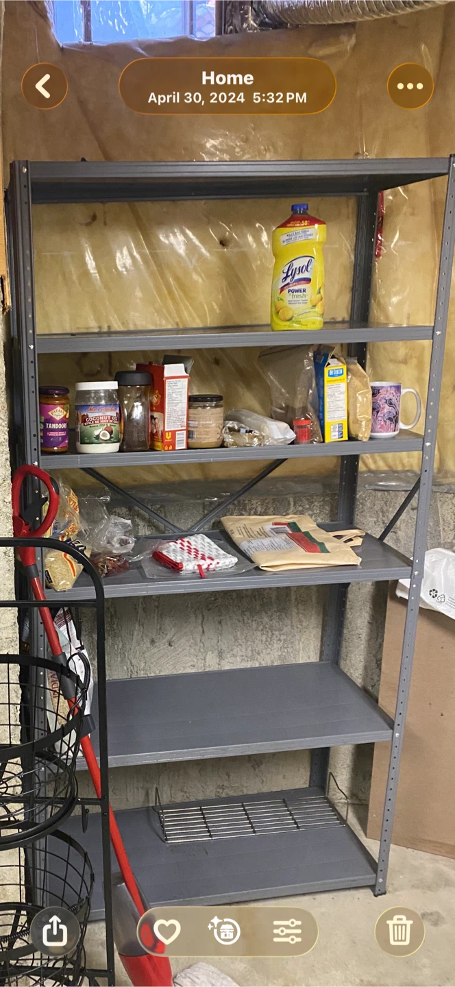 Five-Tier Steel Storage Shelving Unit