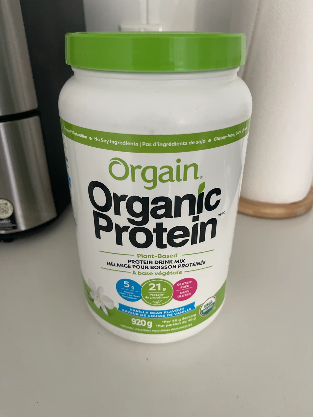 Orgain Organic Protein Vanilla Bean Drink Mix