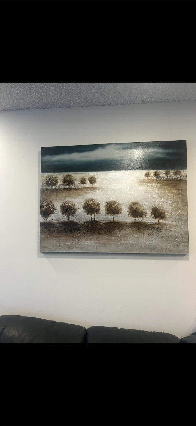 Oil painting Landscape tree wall art