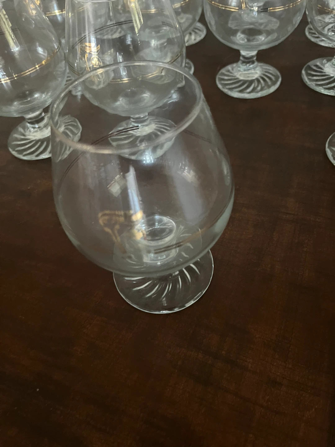 Set of 6 Olympic Souvenir Brandy Snifter Glasses