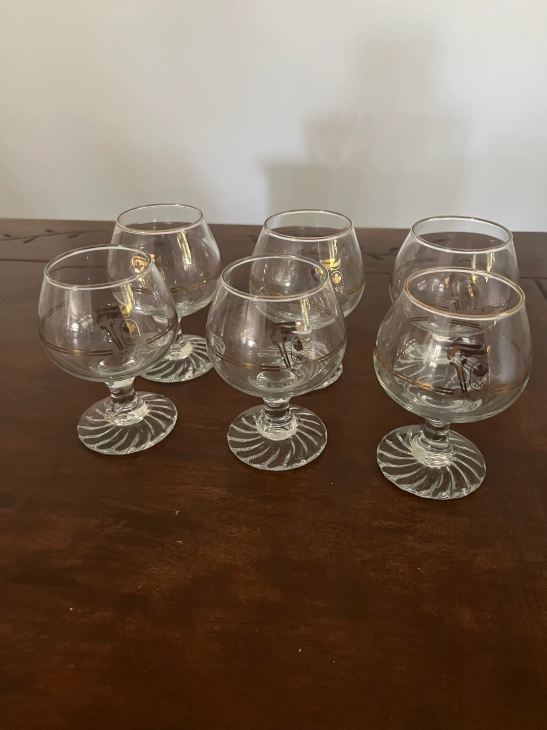 Set of 6 Olympic Souvenir Brandy Snifter Glasses - photo 2