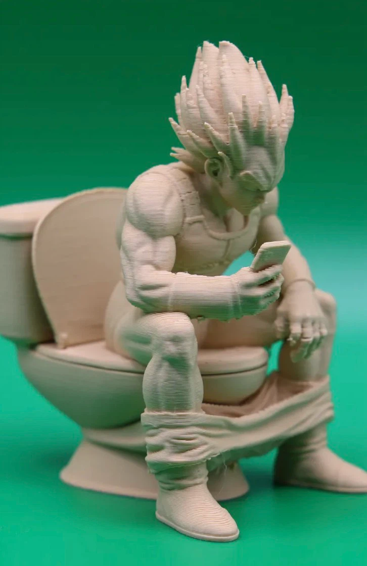 Vegeta on Toilet Figure