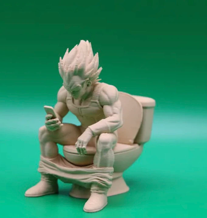 Vegeta on Toilet Figure - photo 2