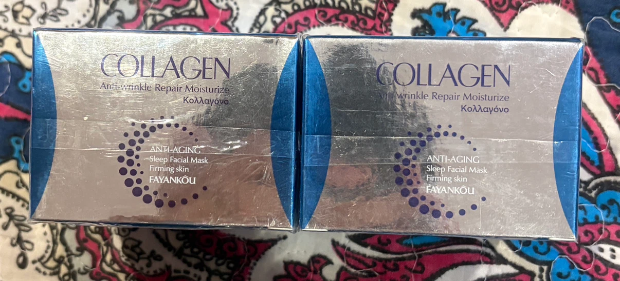 2x FAYANKOU Collagen Anti-Wrinkle Sleep Facial Mask