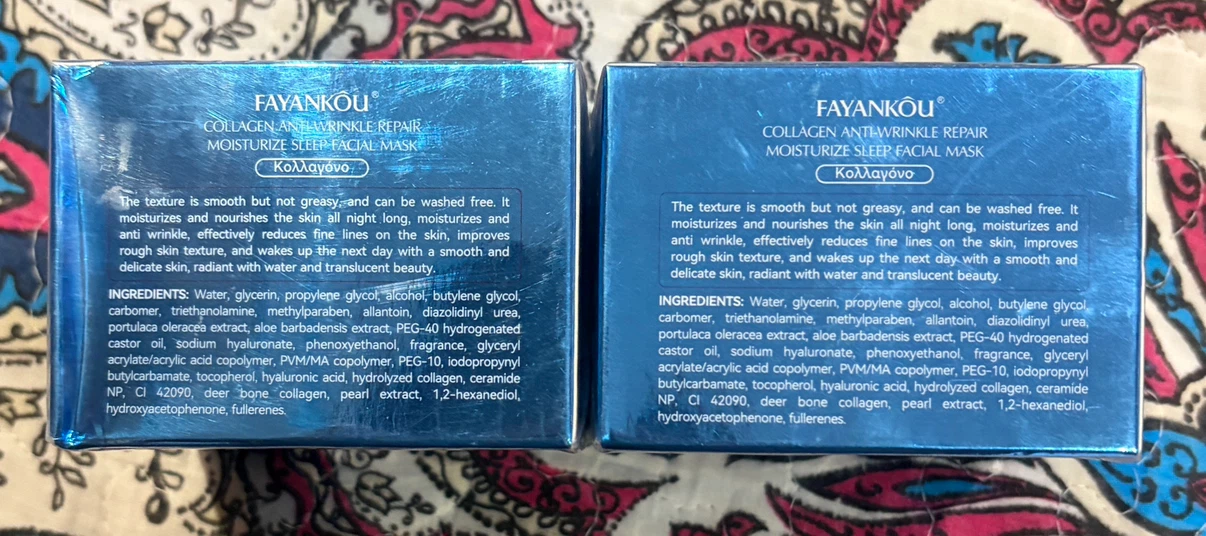 2x FAYANKOU Collagen Anti-Wrinkle Sleep Facial Mask - photo 2