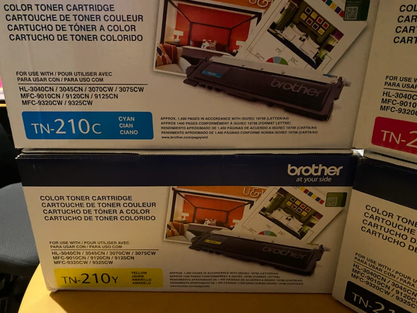 Brother TN-210 Color and Black Toner Cartridges - photo 3