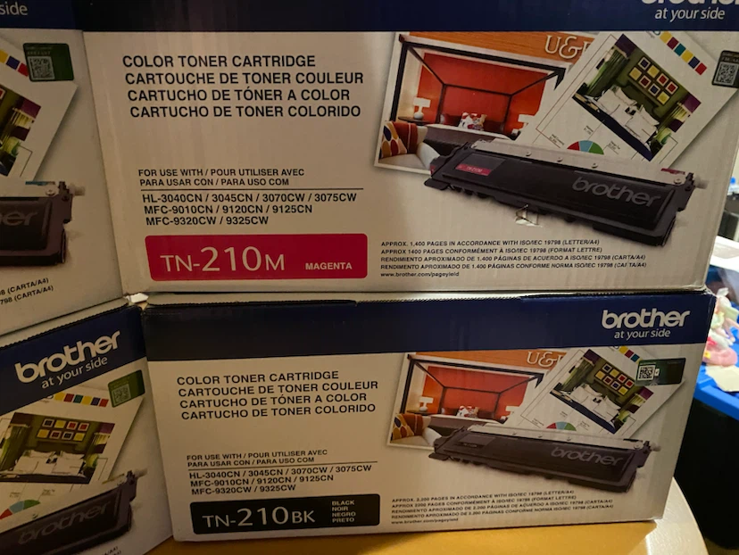 Brother TN-210 Color and Black Toner Cartridges - photo 4