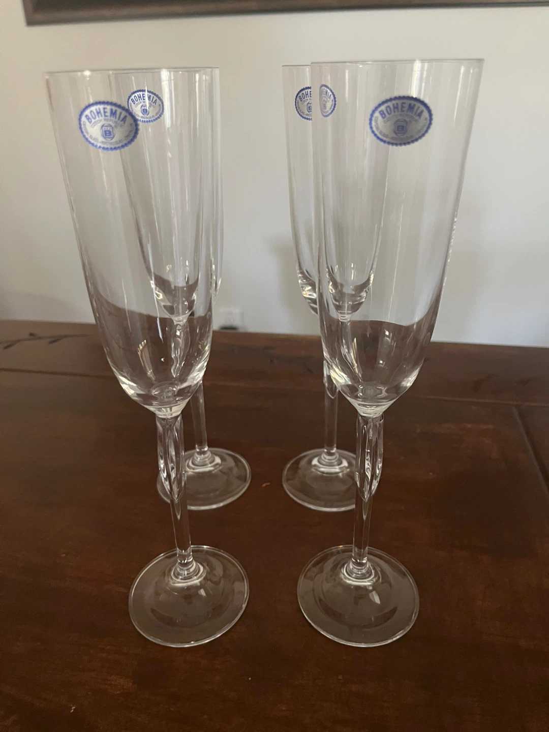 Bohemia Crystal Champagne Flutes - Set of 4