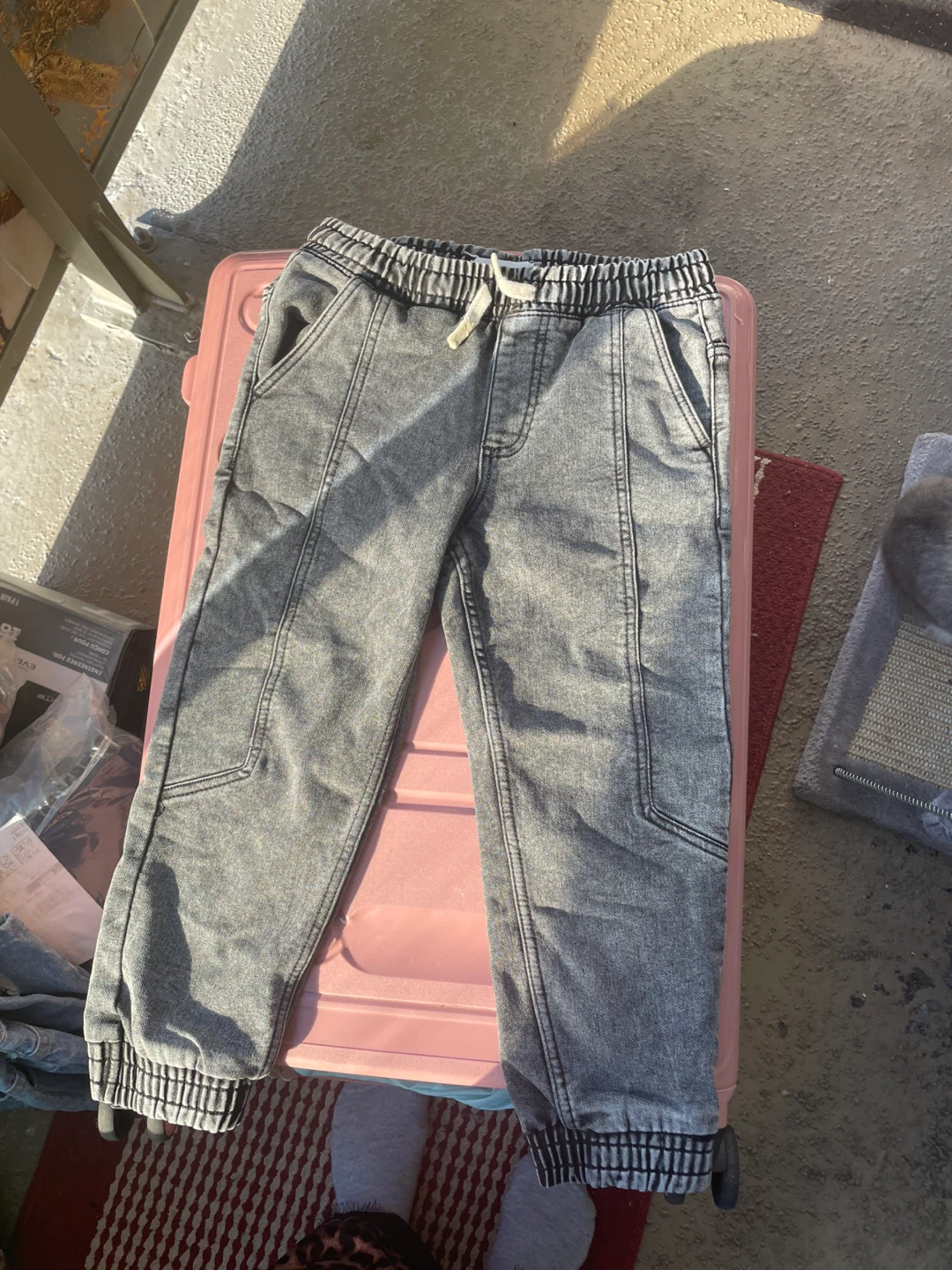 Reserved Boys Acid Wash Jogger Jeans