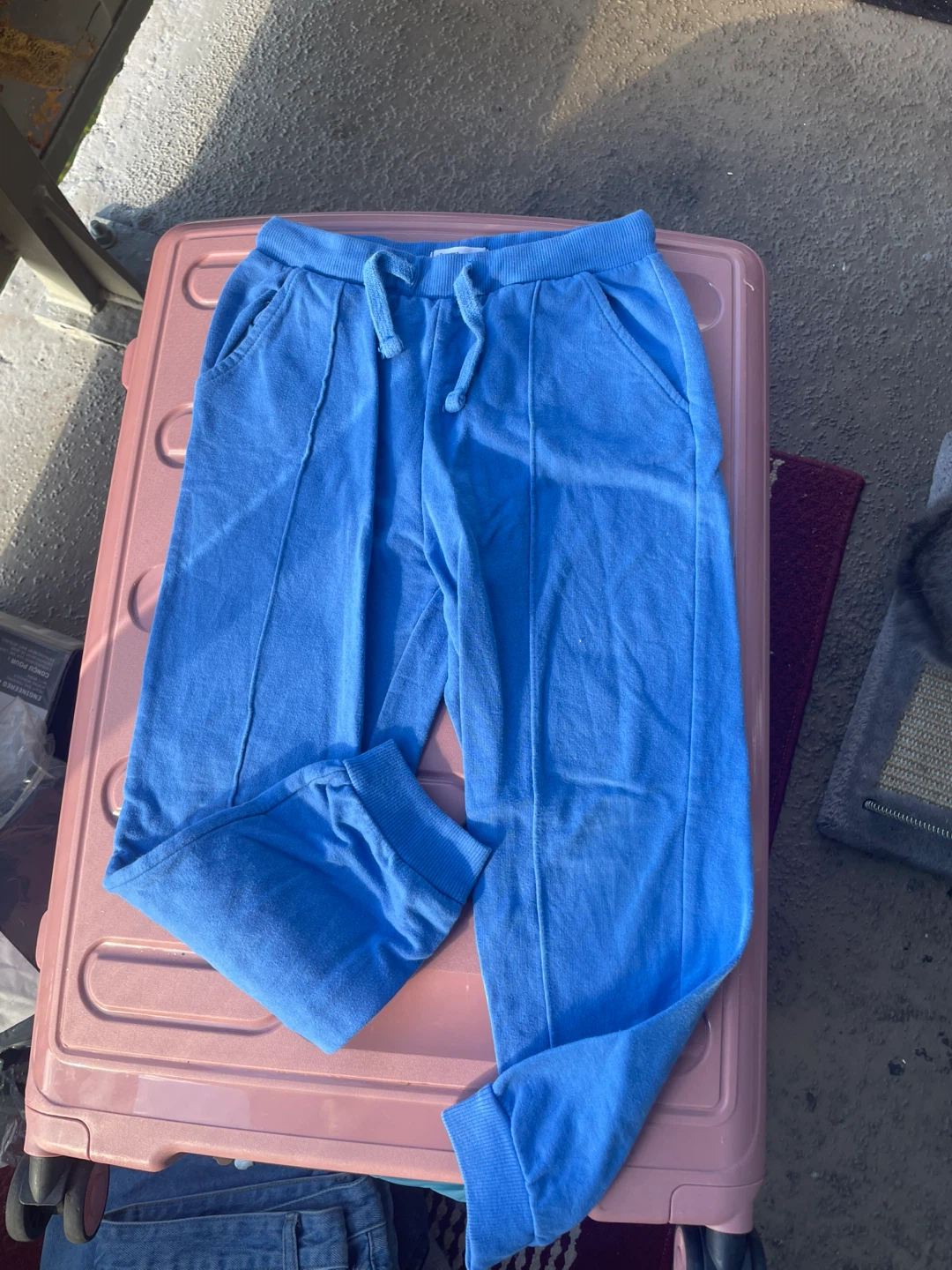 Sinsay blue joggers size 128 cm