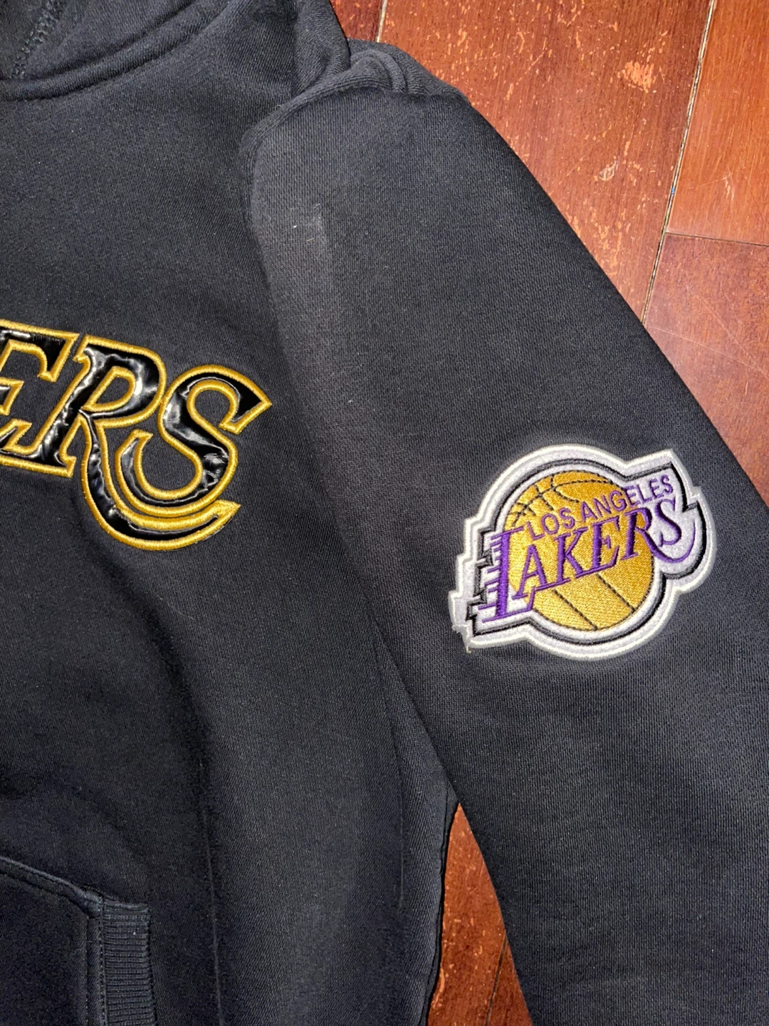 adidas Los Angeles Lakers Pullover Hoodie XL Black - photo 2