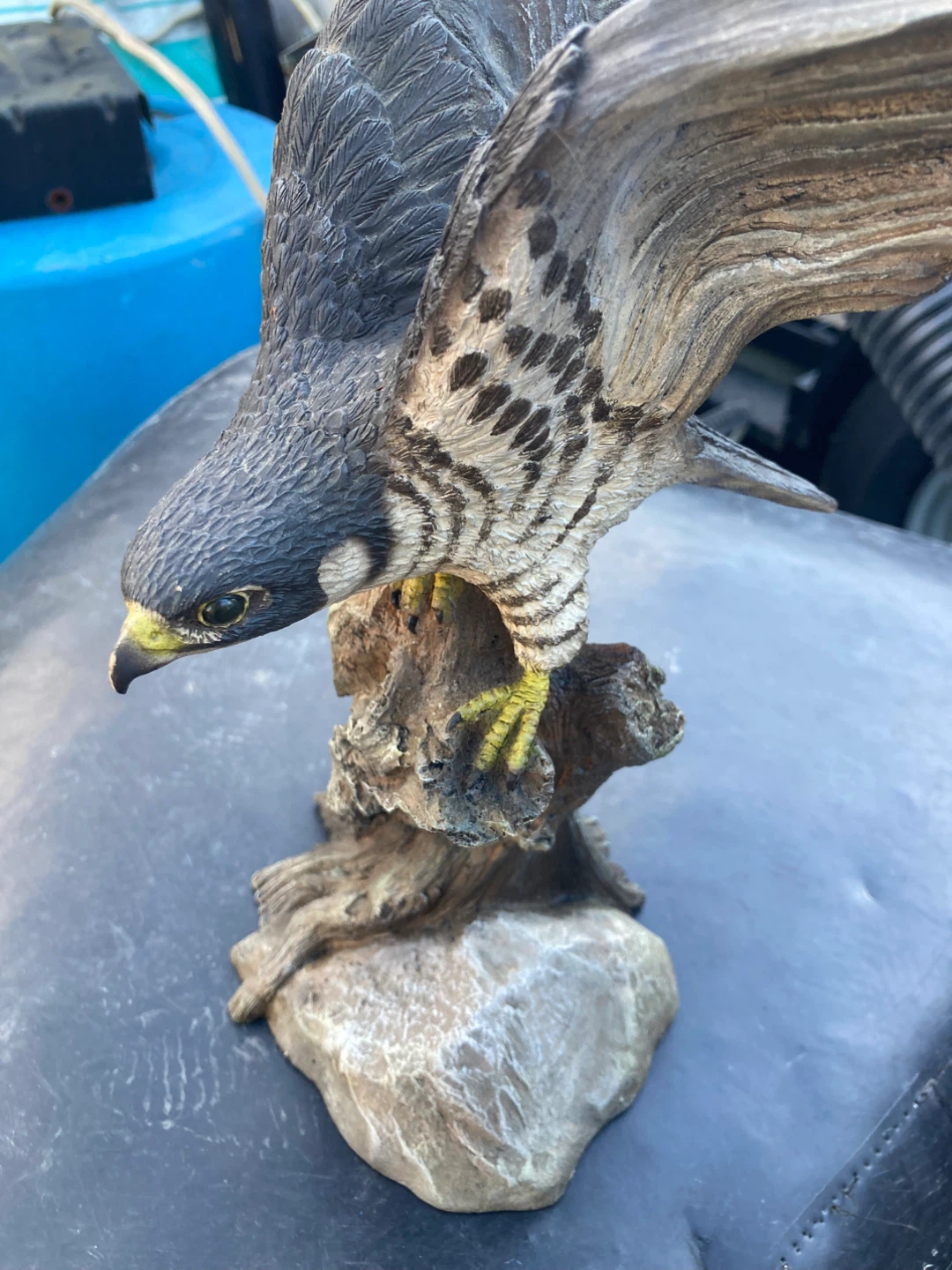 Detailed Decorative Peregrine Falcon Sculpture - photo 2