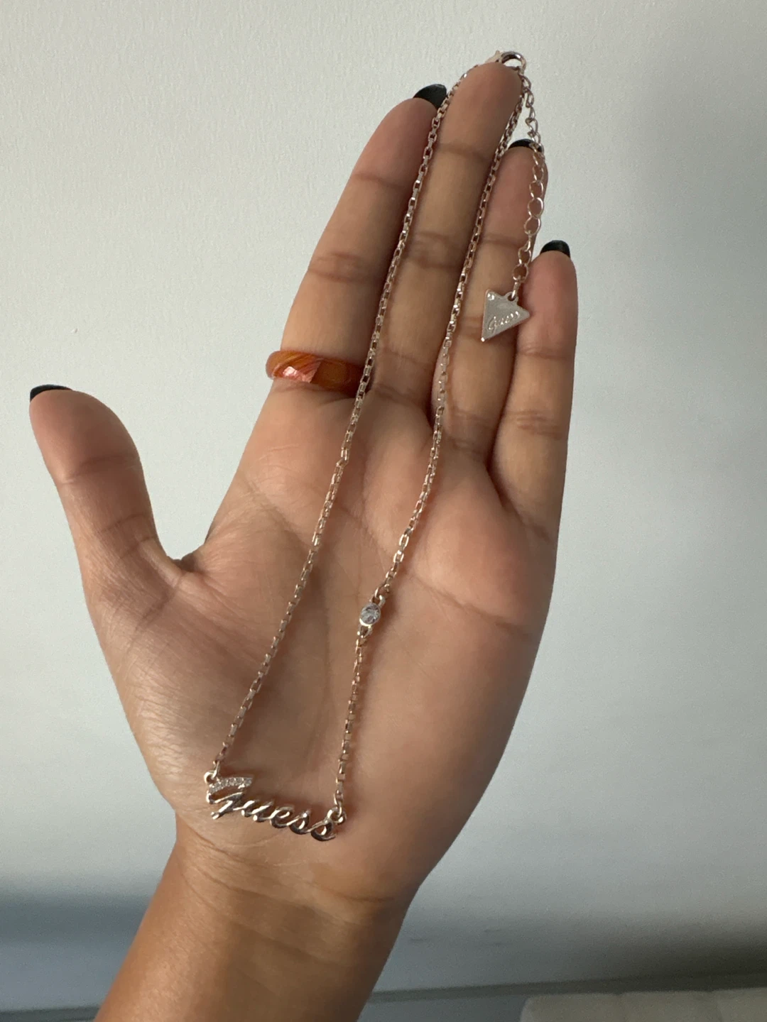 Guess logo necklace