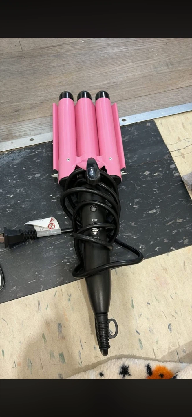 Pink Hair Waver Curling Iron