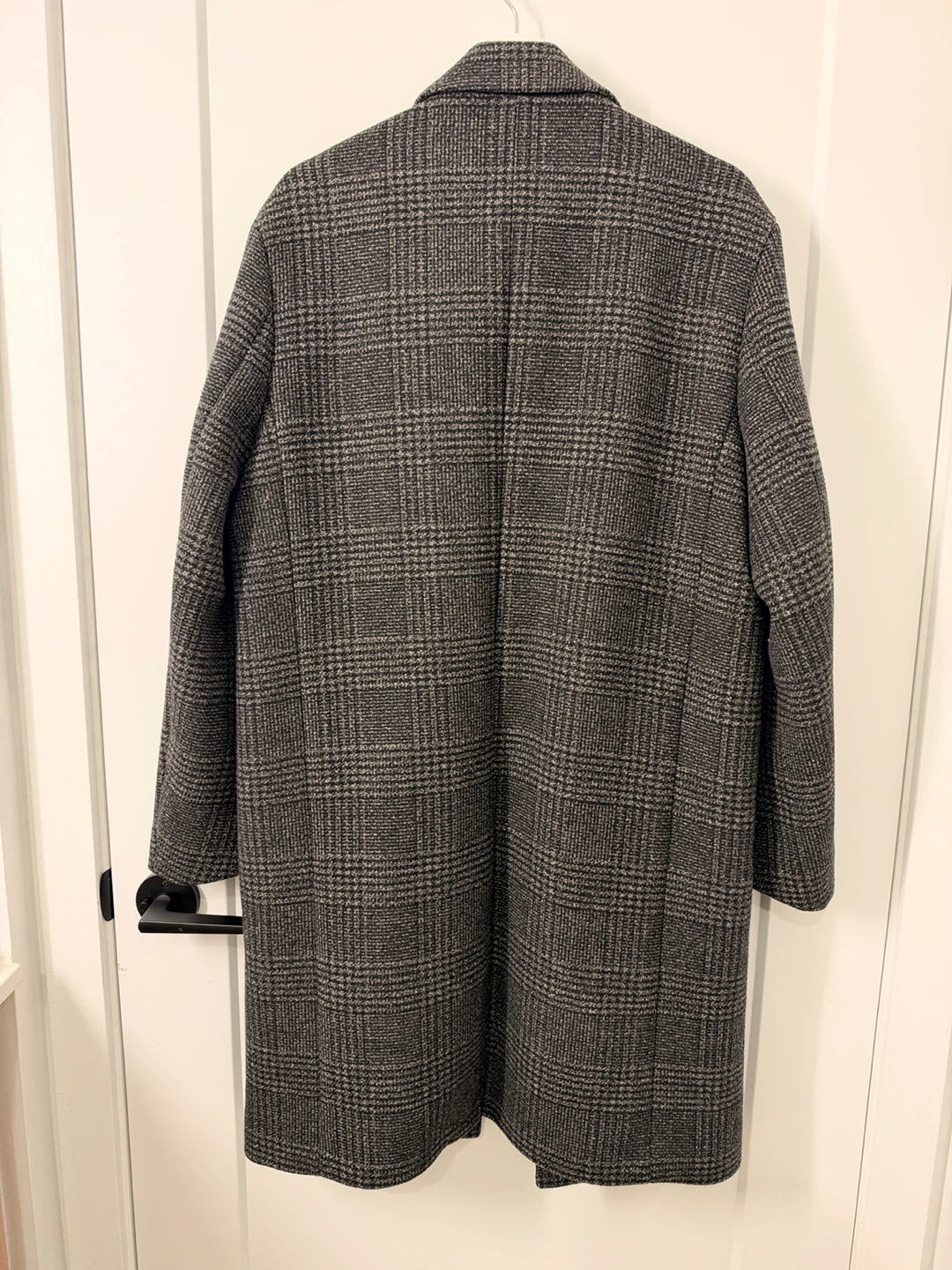 Giordano Grey Plaid Overcoat - photo 2