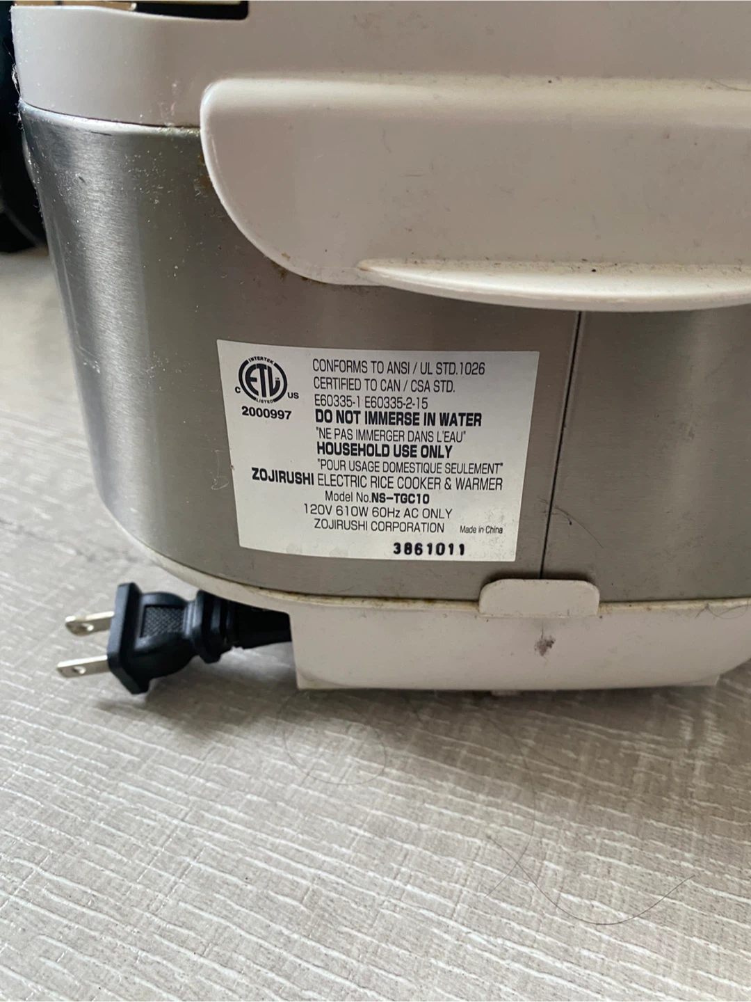 Zojirushi Electric Rice Cooker and Warmer NS-TGC10 - photo 3