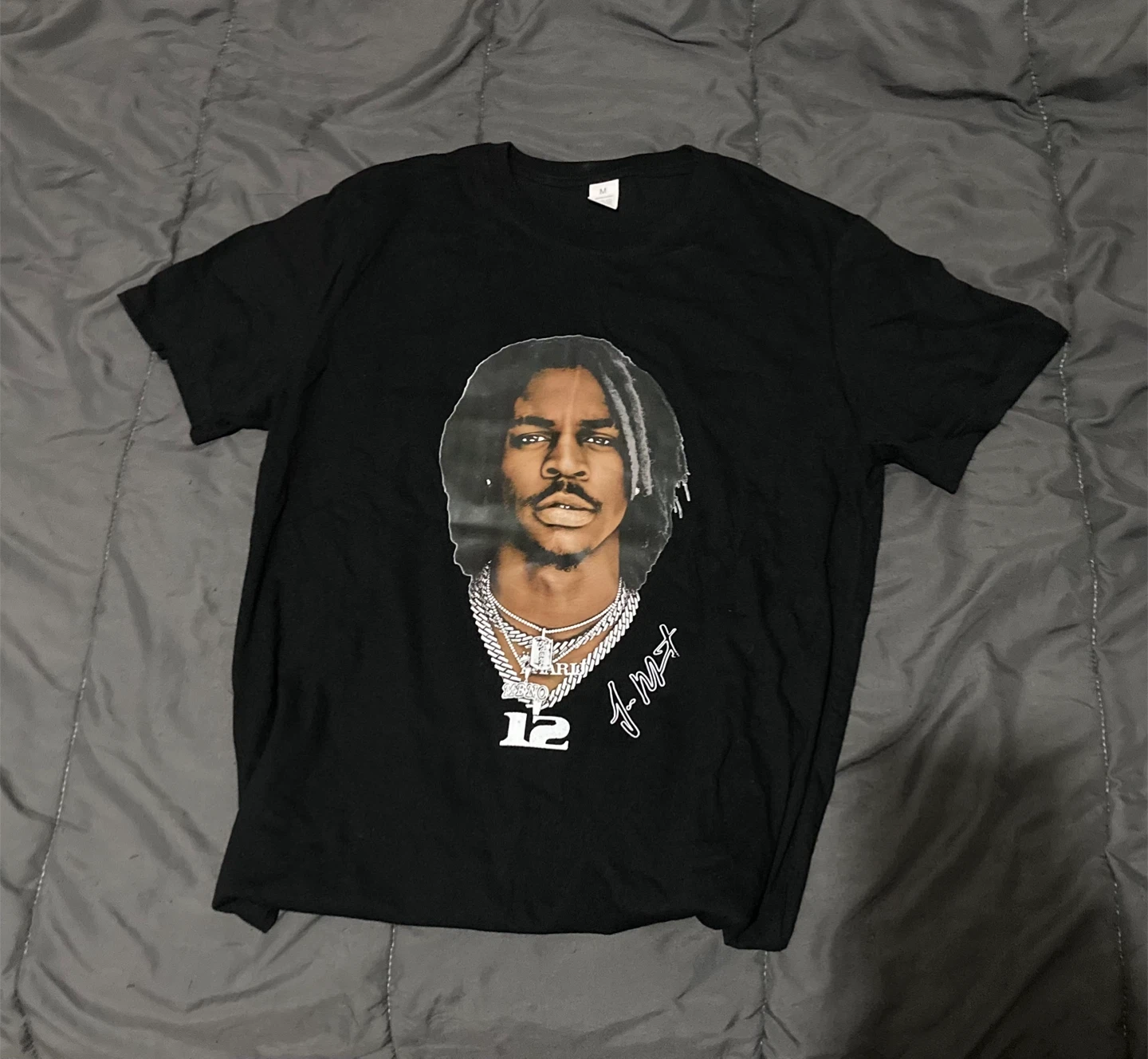 Shein Black Graphic Ja Morant T-Shirt