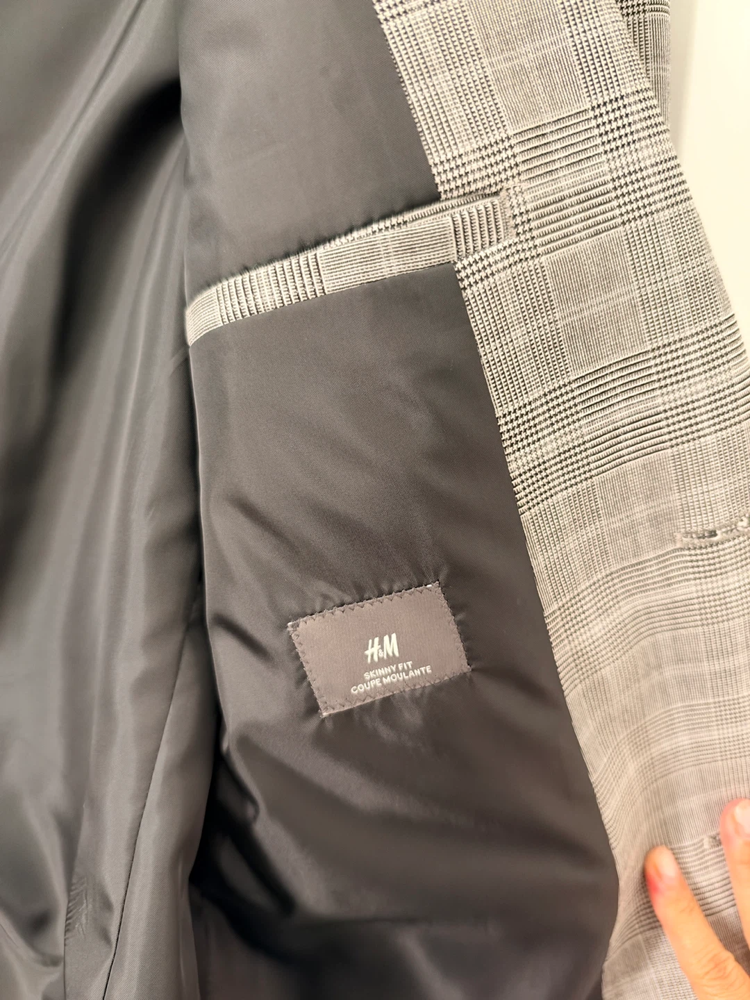 H&M Men's Skinny Fit Plaid Blazer - photo 3