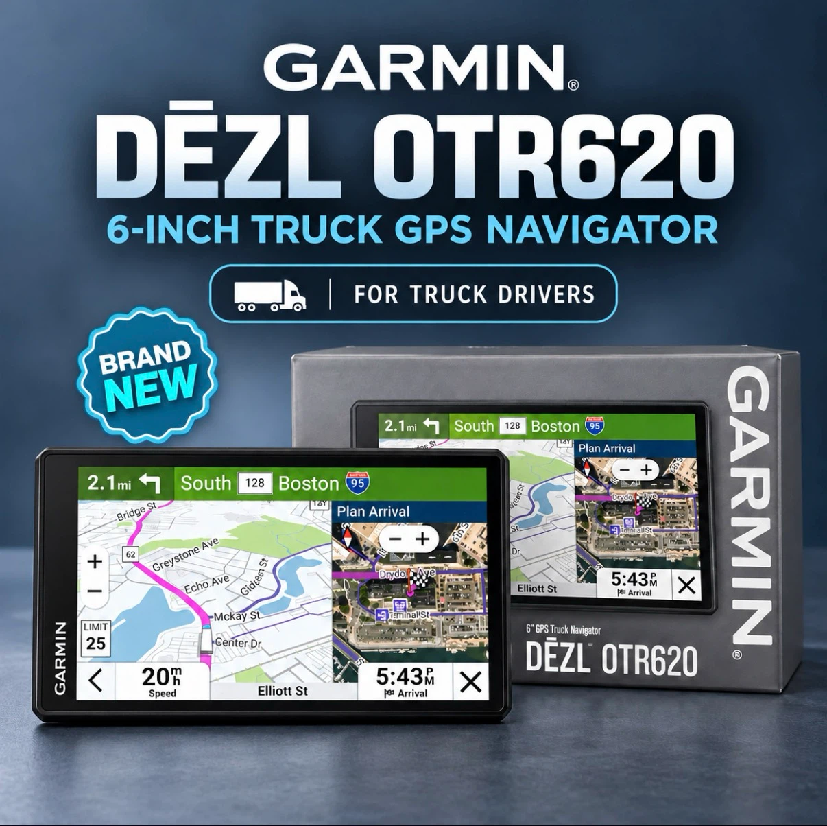 Garmin Dezl OTR620 6-inch Truck GPS Navigator - photo 2