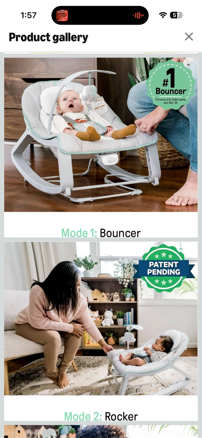 Ingenuity Baby Bouncer and Rocker - photo 4