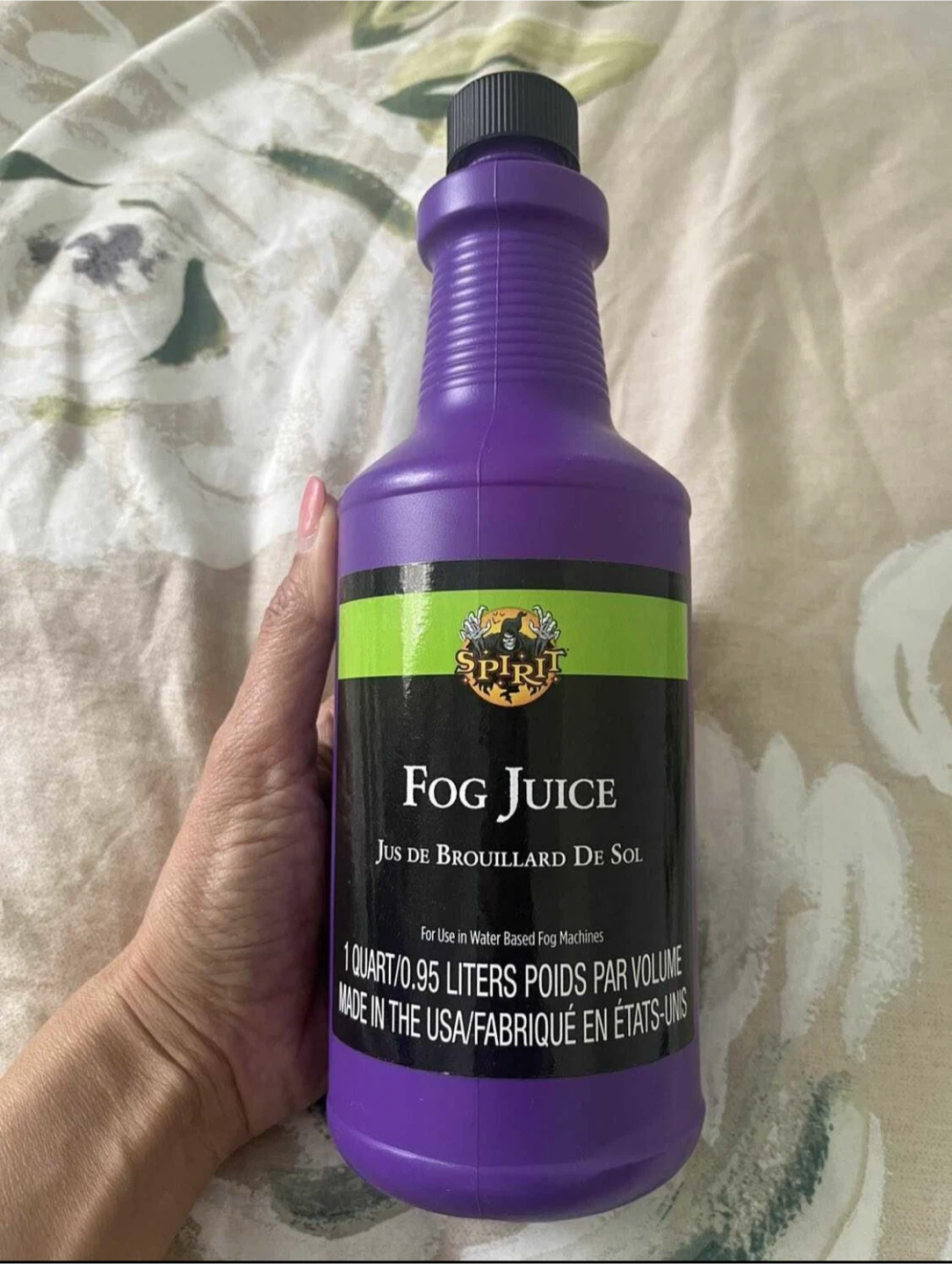 Fog machine juice for Halloween